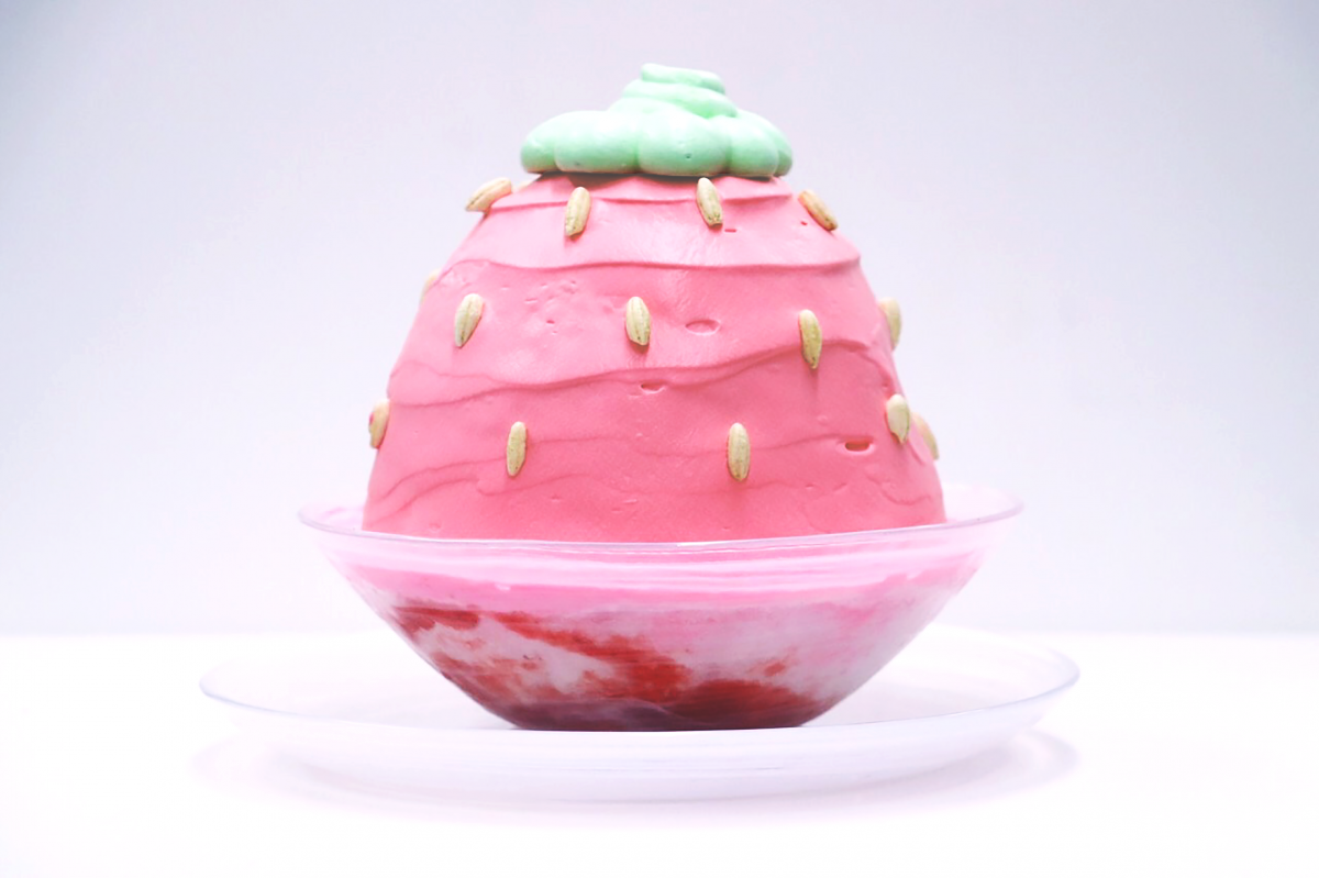 いちごのかき氷1512円（5月～10月中旬頃まで※年度によって変わります）