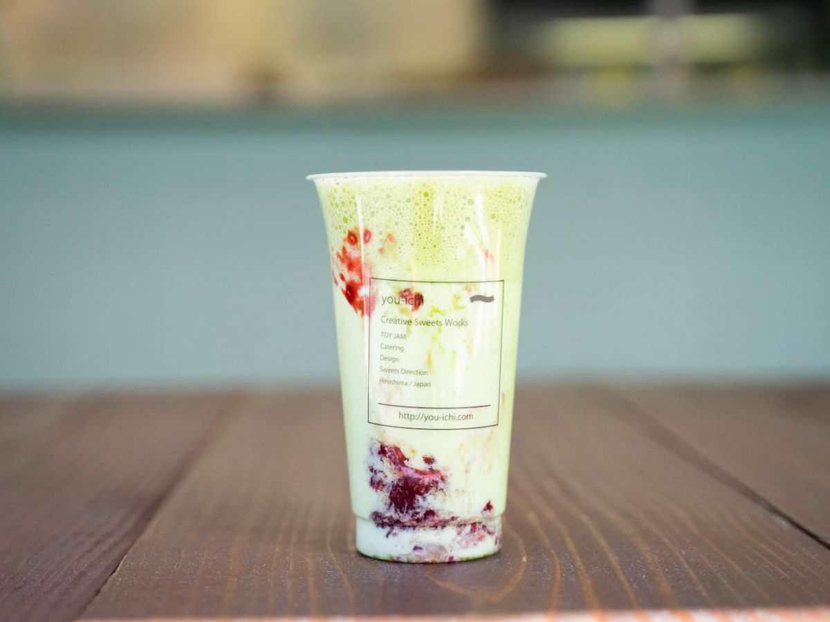 MATCHA LATTE（ラズベリー） 500円