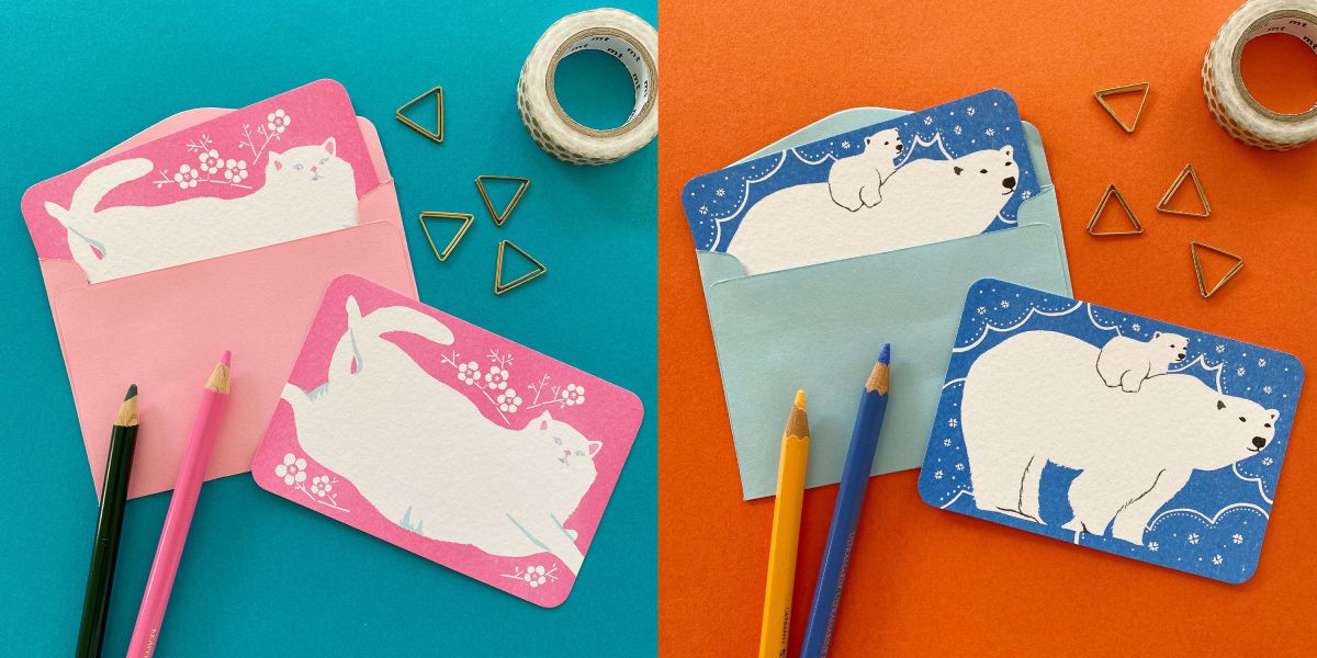 ミニカード（3枚セット封筒付） 400円（税込）