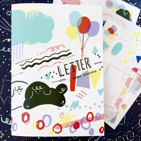 ZINE「LETTER –Make Your Own Zine- 」ぬりえ、便箋、シール他セット 1200円（税込）