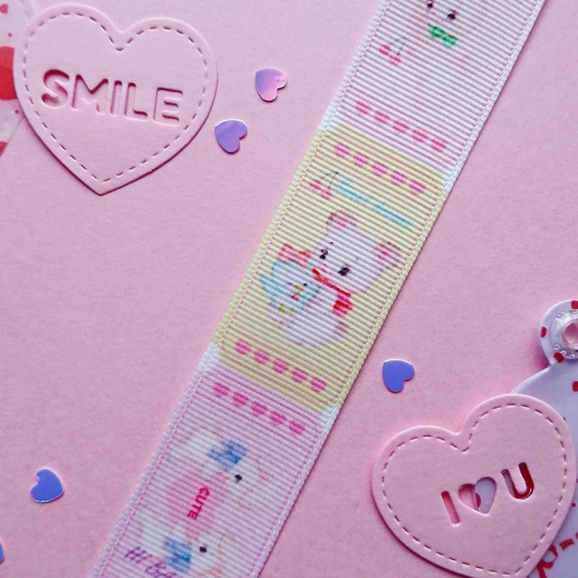 リボン幅25mm☆うきうきアニマルチケット 300円（税込）