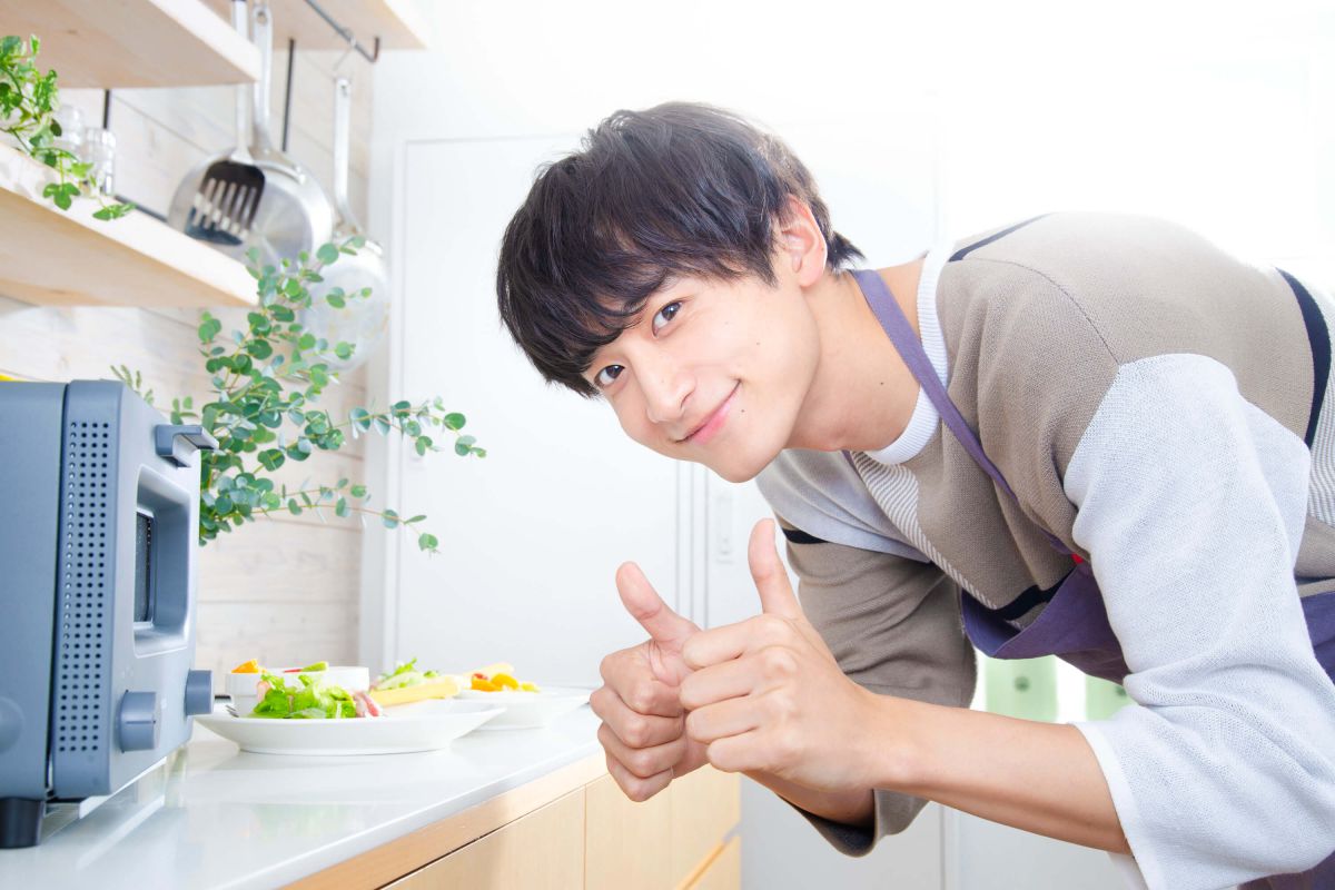 「よし、いい感じの具合の焼き加減！」