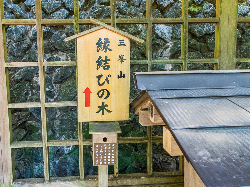 えんむすびの木の真下にある「願い箱」