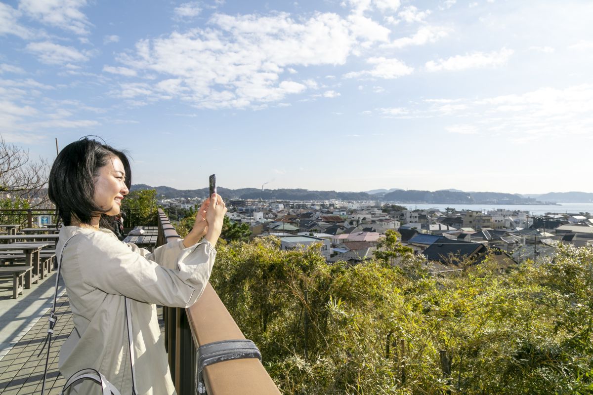 絶景を眺めながらひと休み