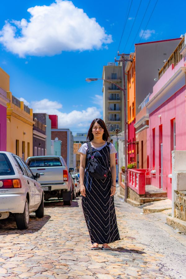 青い空と建物が美しい！