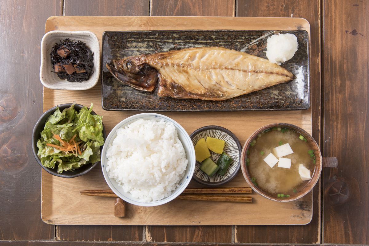 干物定食(塩さば)1595円