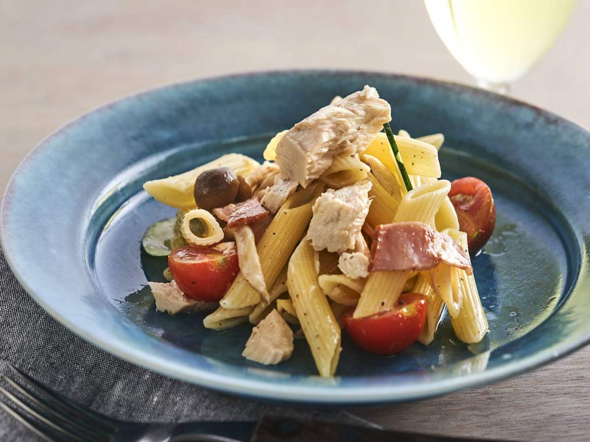 おつなオイルで仕上げたペンネ／おつな