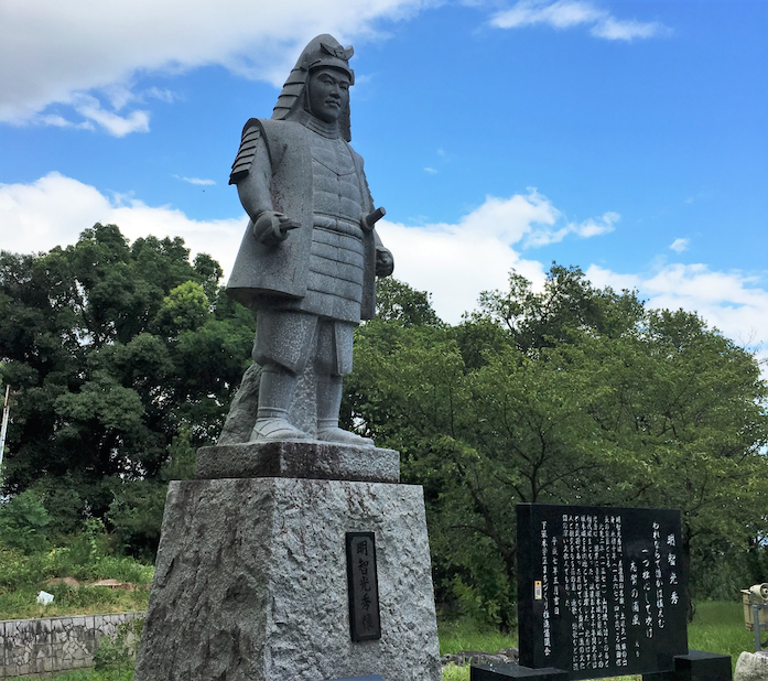 明智光秀の居城「坂本城」跡