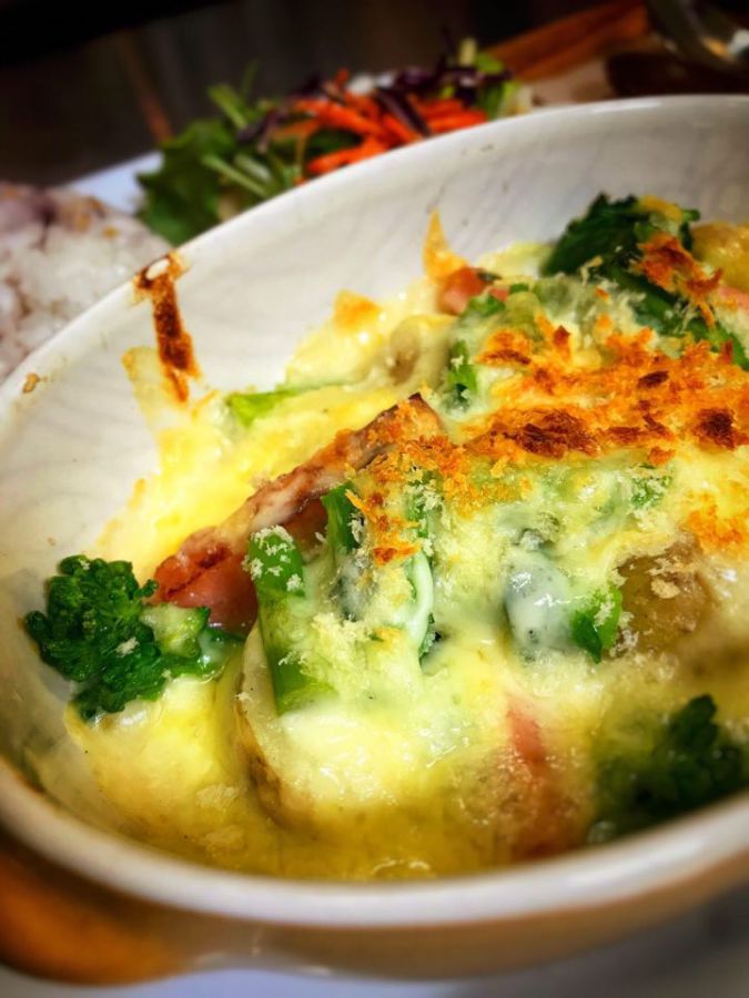 新ジャガと菜の花のグラタン　1100円