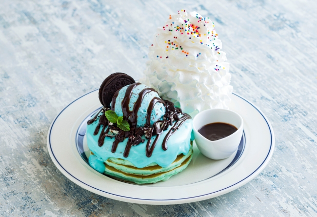 原宿チョコミントパンケーキ1480円（税抜）