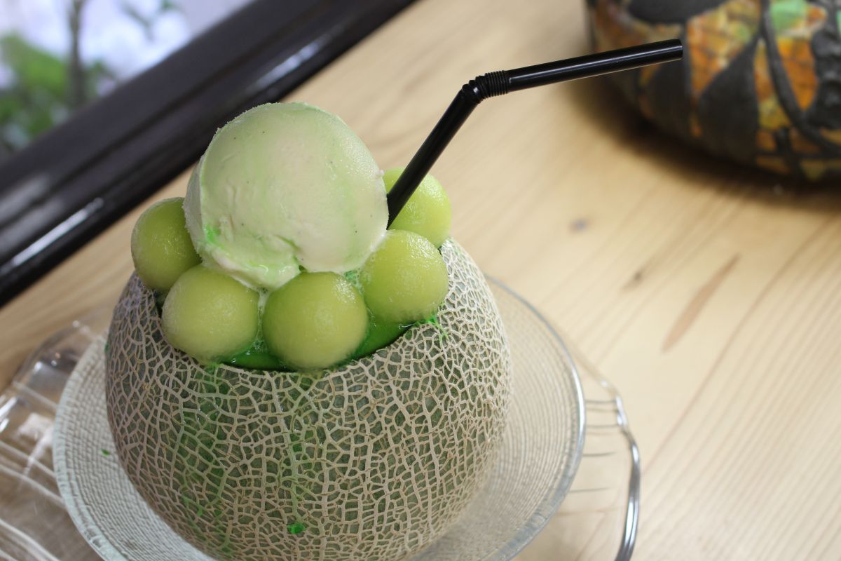 生メロンクリームソーダ　1200円