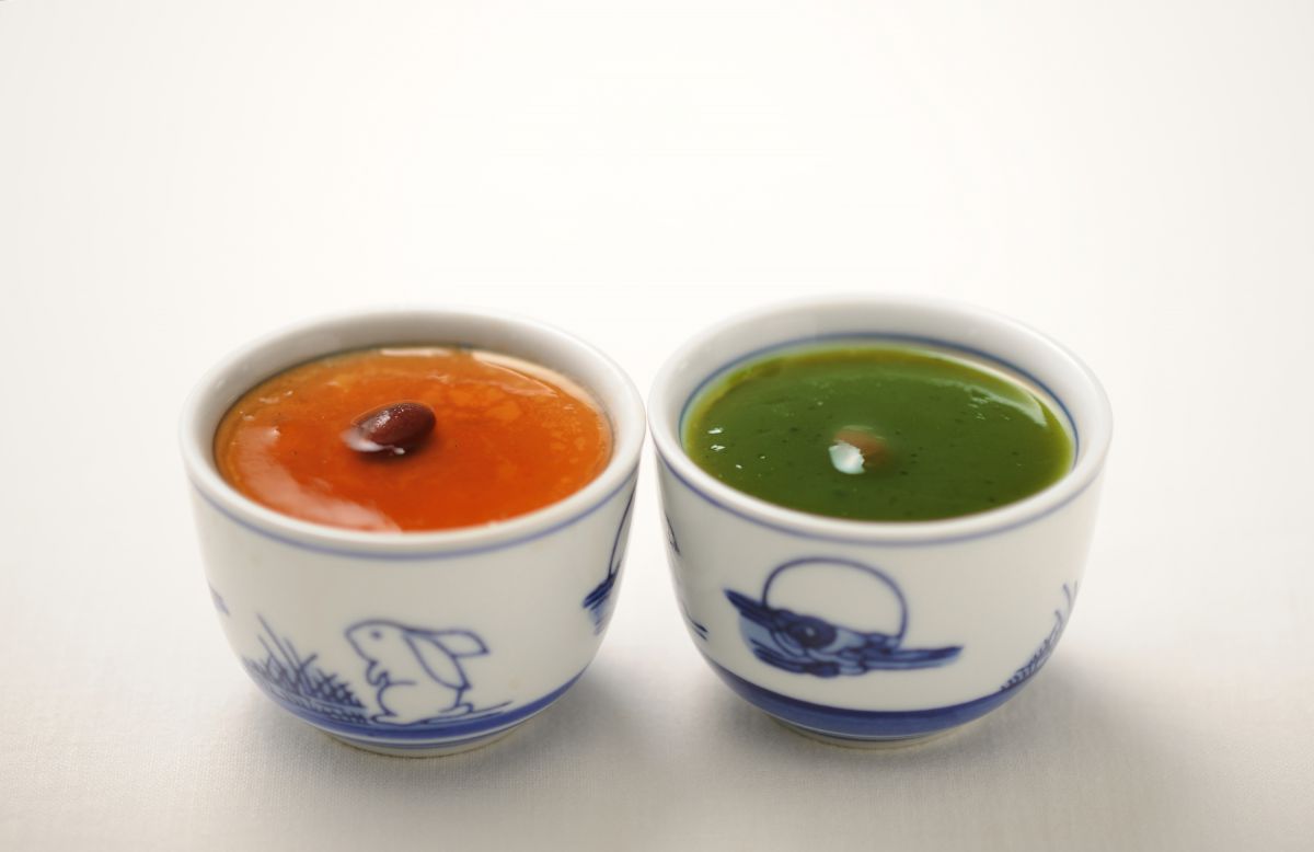 豆乳ぷりん抹茶 ほうじ茶 410円