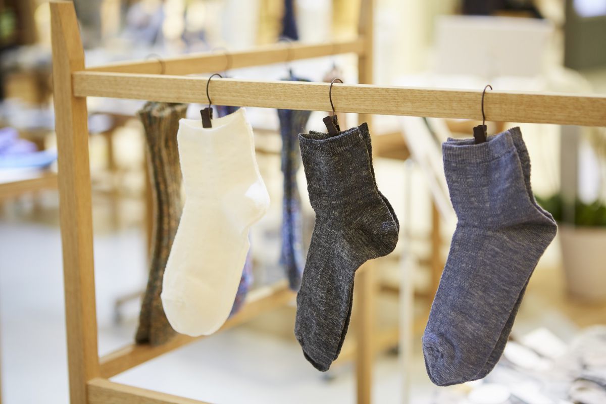 リネンさらさらレディースソックス　各770円（税込）