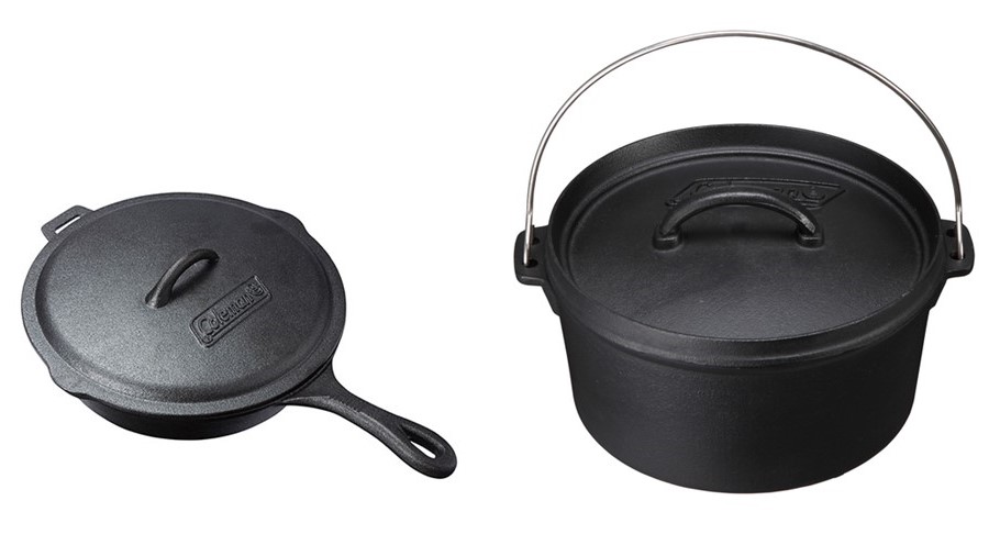 クラシックアイアンスキレット　6980円、ダッチオーブンSF（10インチ）9900円