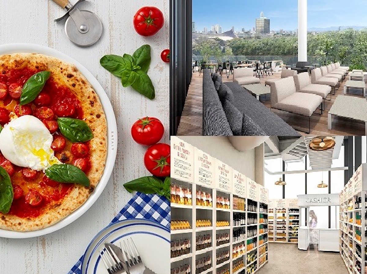 国内3店舗目「EATALY HARAJUKU」が原宿駅前「ウィズ原宿」3階にオープン