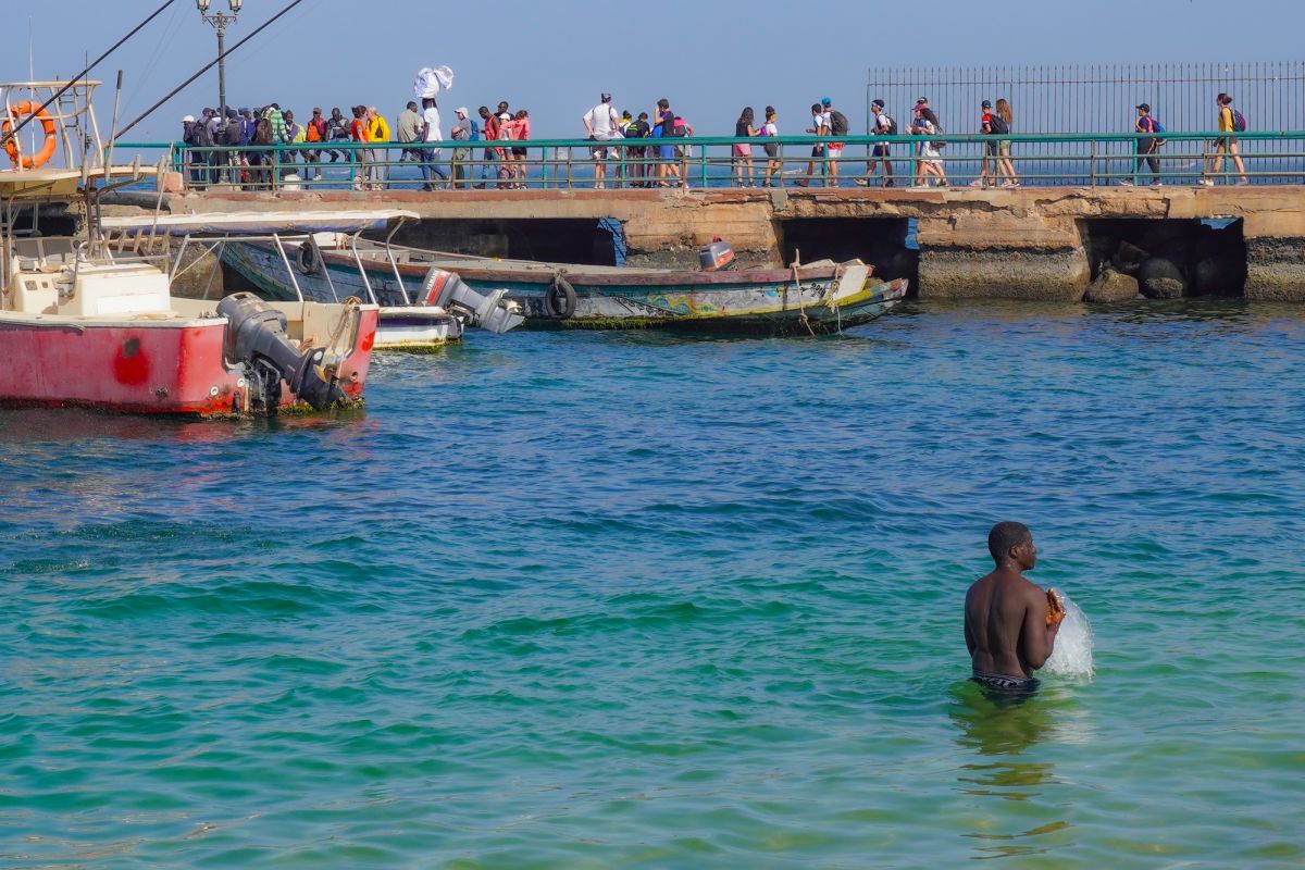 ゴレ島の美しい海