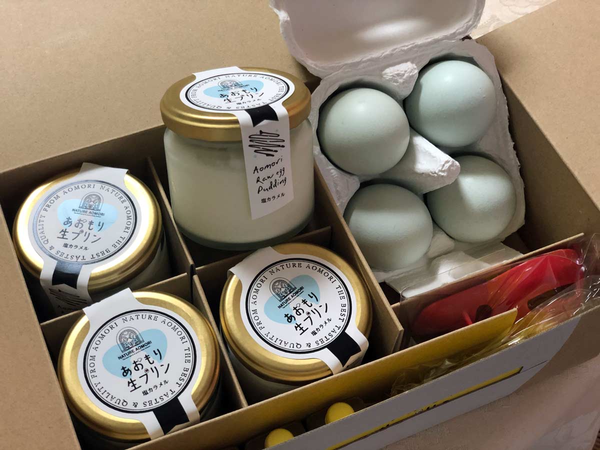 「あおもり生プリン」