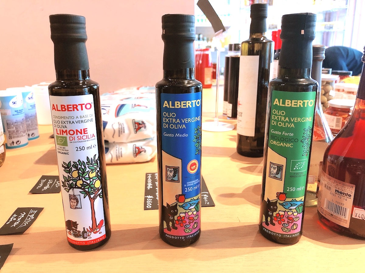 ALBERTOオリーブオイル 各1500円(税別)