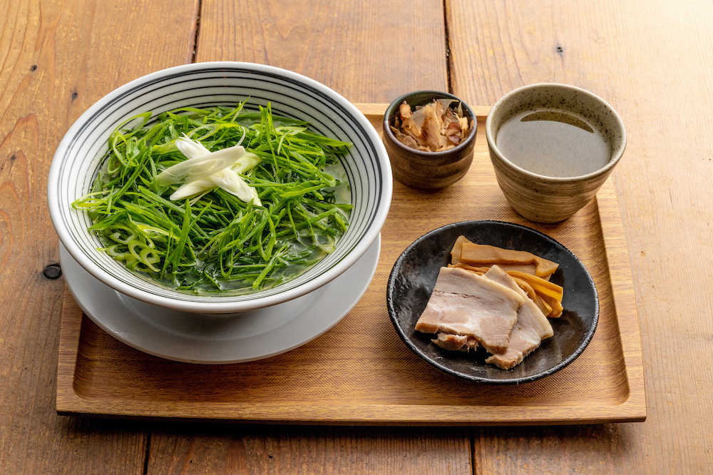 【特製】緑茂る京都家村さんの九条葱らぁ麺　1080円