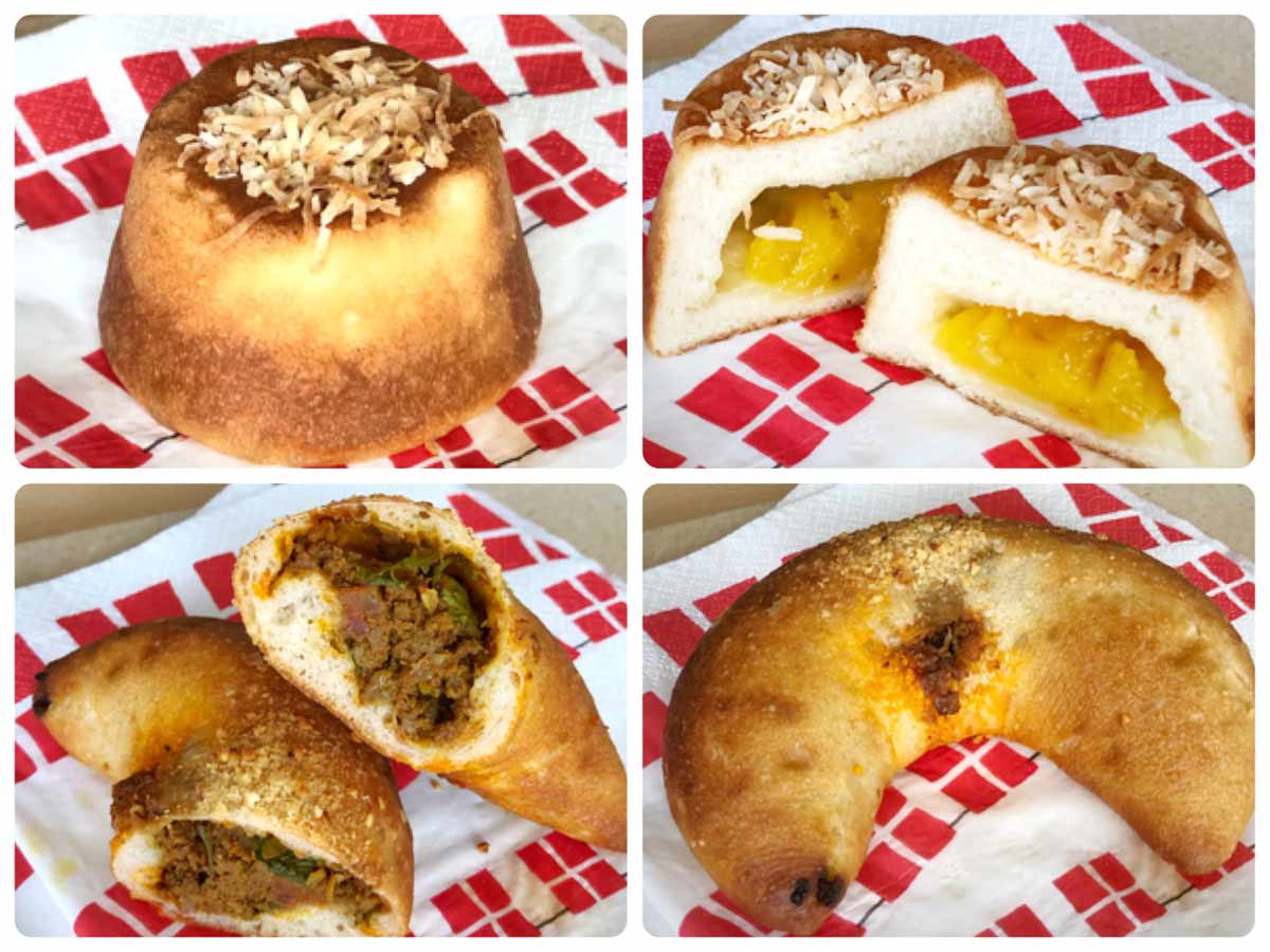 「果り果さんのジャムパン」（写真上）と「マトン」（写真下）