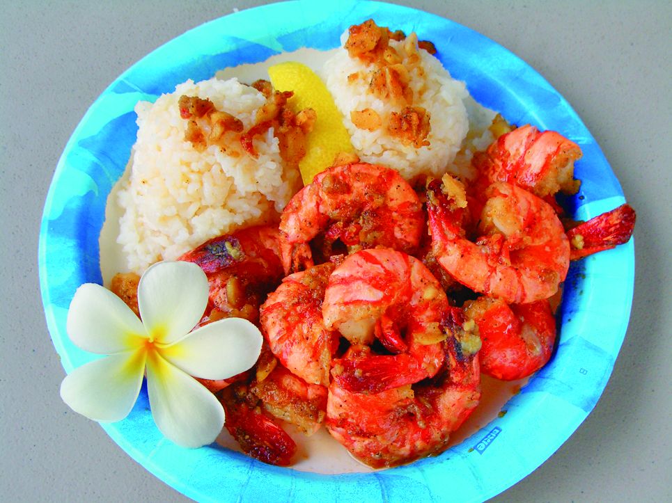 スキャンピ（$14）は基本中の基本メニュー。レモンをしぼって召し上がれ♪