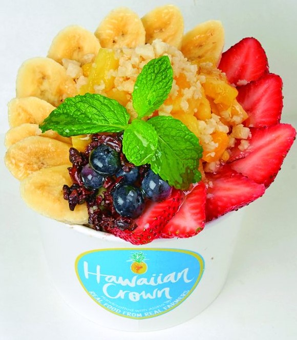 自社農場をもっていて、そこで栽培されたフルーツやカカオをメインに使用。酸味と甘みのコンビネーションが◎のアサイボウルは$10.03