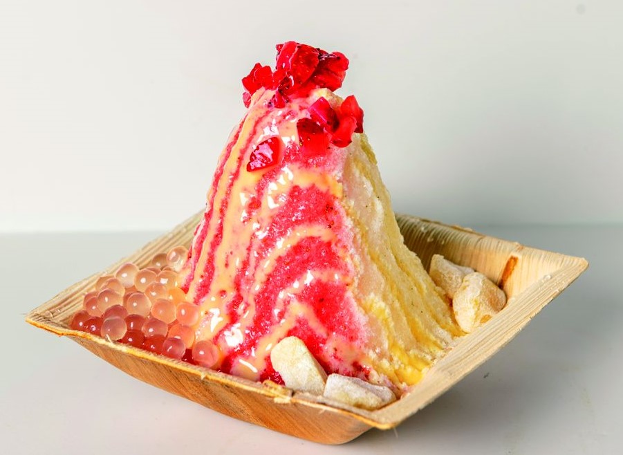 ケイキ（キッズ）サイズでシンプルな味わいの一番人気、ストロベリー（$4.95）