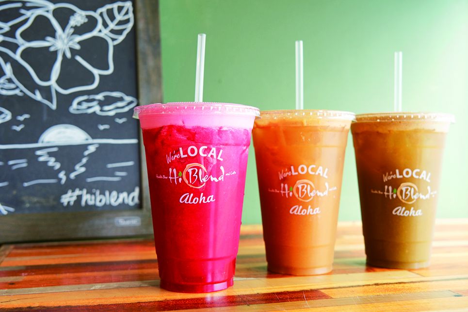 左から、ジャスト･ビート･イット、キャンディグリーン、アップルレモネード各$7.95