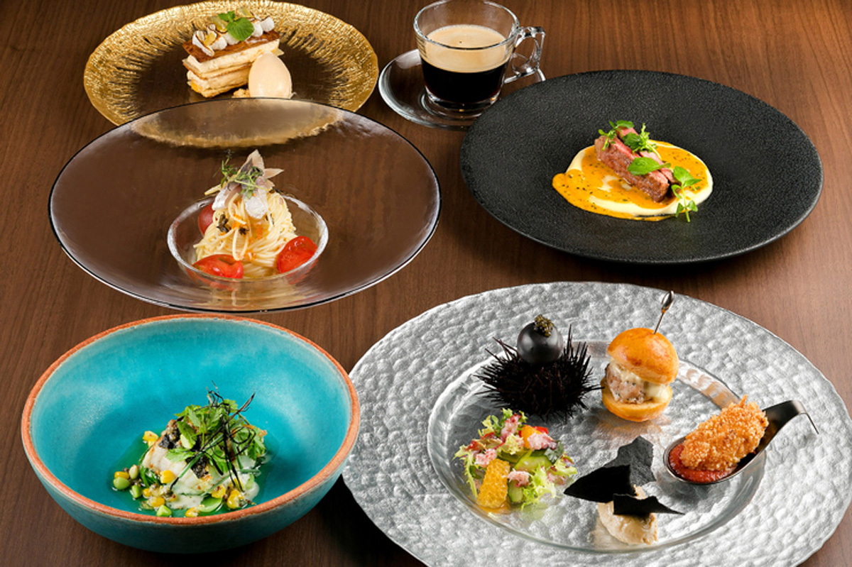 ランチ5皿コース一例