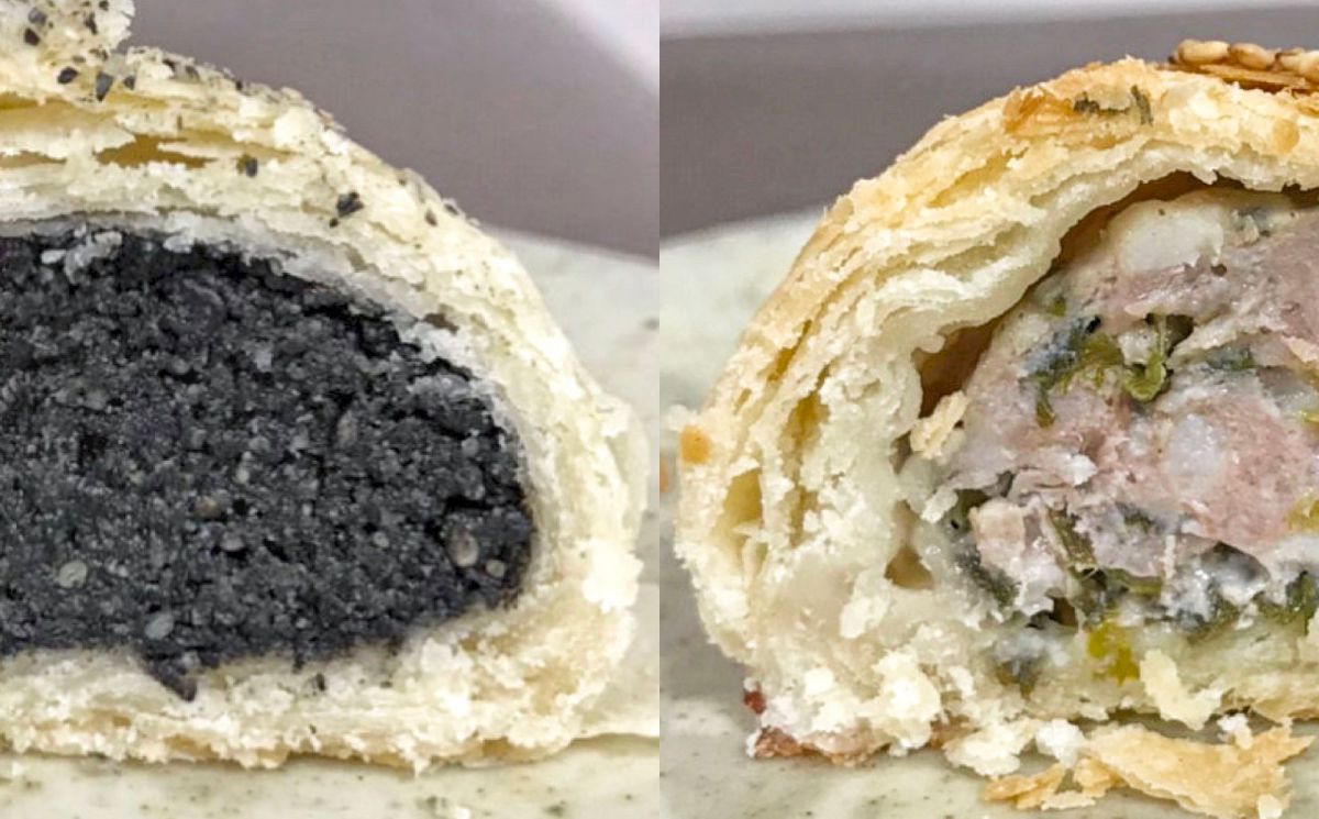 胡麻餅 220円/ 葱肉酥餅 280円