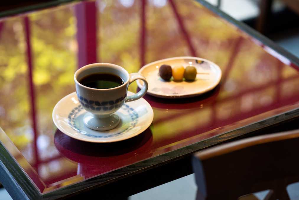 漱石コーヒー 500円、坊っちゃん団子 150円