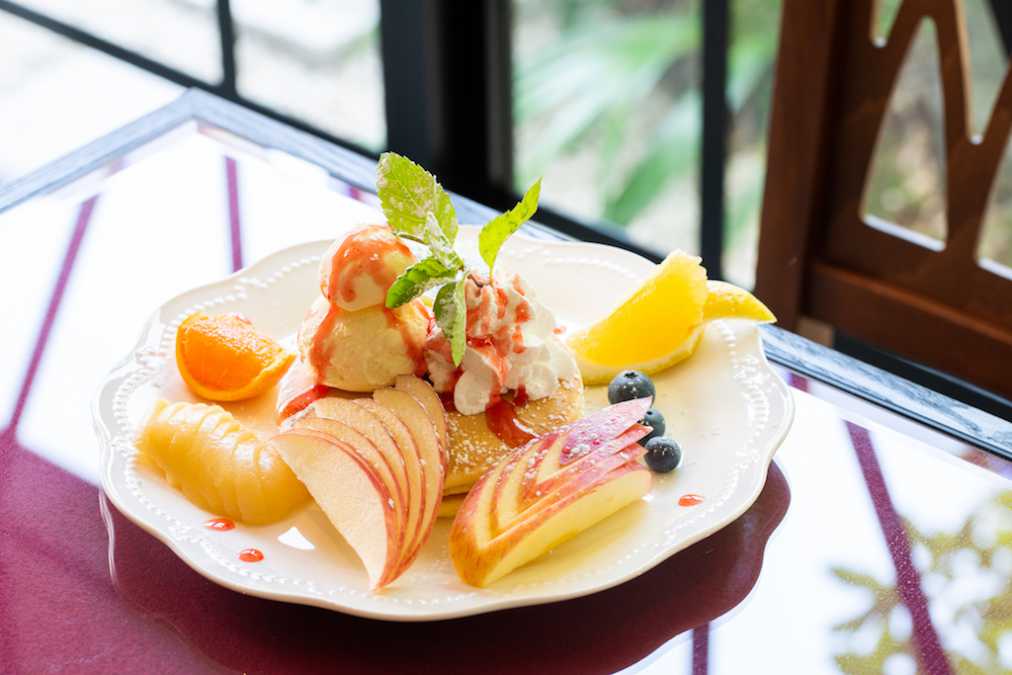 愛媛のフルーツパンケーキ 800円