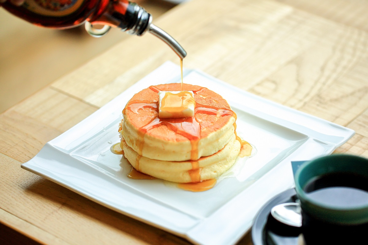 大江ノ郷パンケーキ（ドリンク付セット）1155円