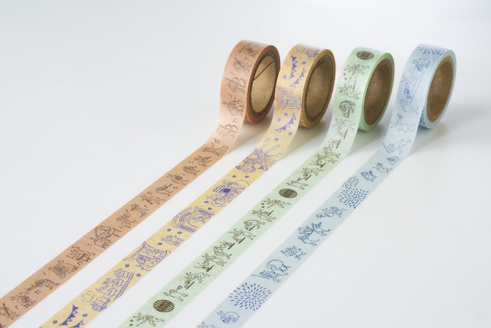 「マスキングテープ鳥獣戯画」（4巻セット）800円＋税