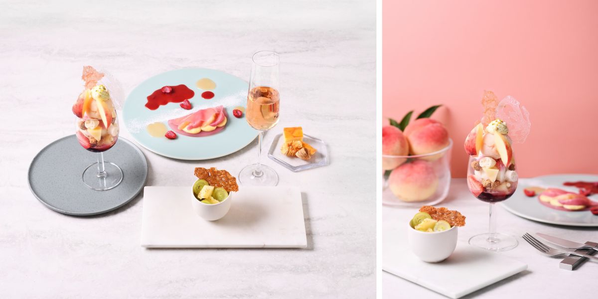 完全予約制!銀座フルーツフルコース専門店のとろける桃の贅沢フルコース