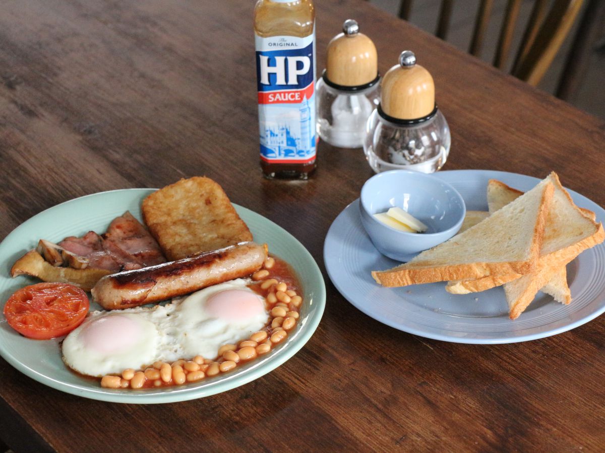イギリス式朝食1200円