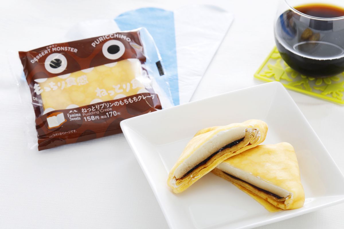 ねっとりプリンのもちもちクレープ　170円（税込）