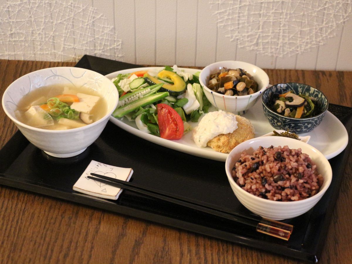 豆乳タルタルソースの焼きベジコロッケセット