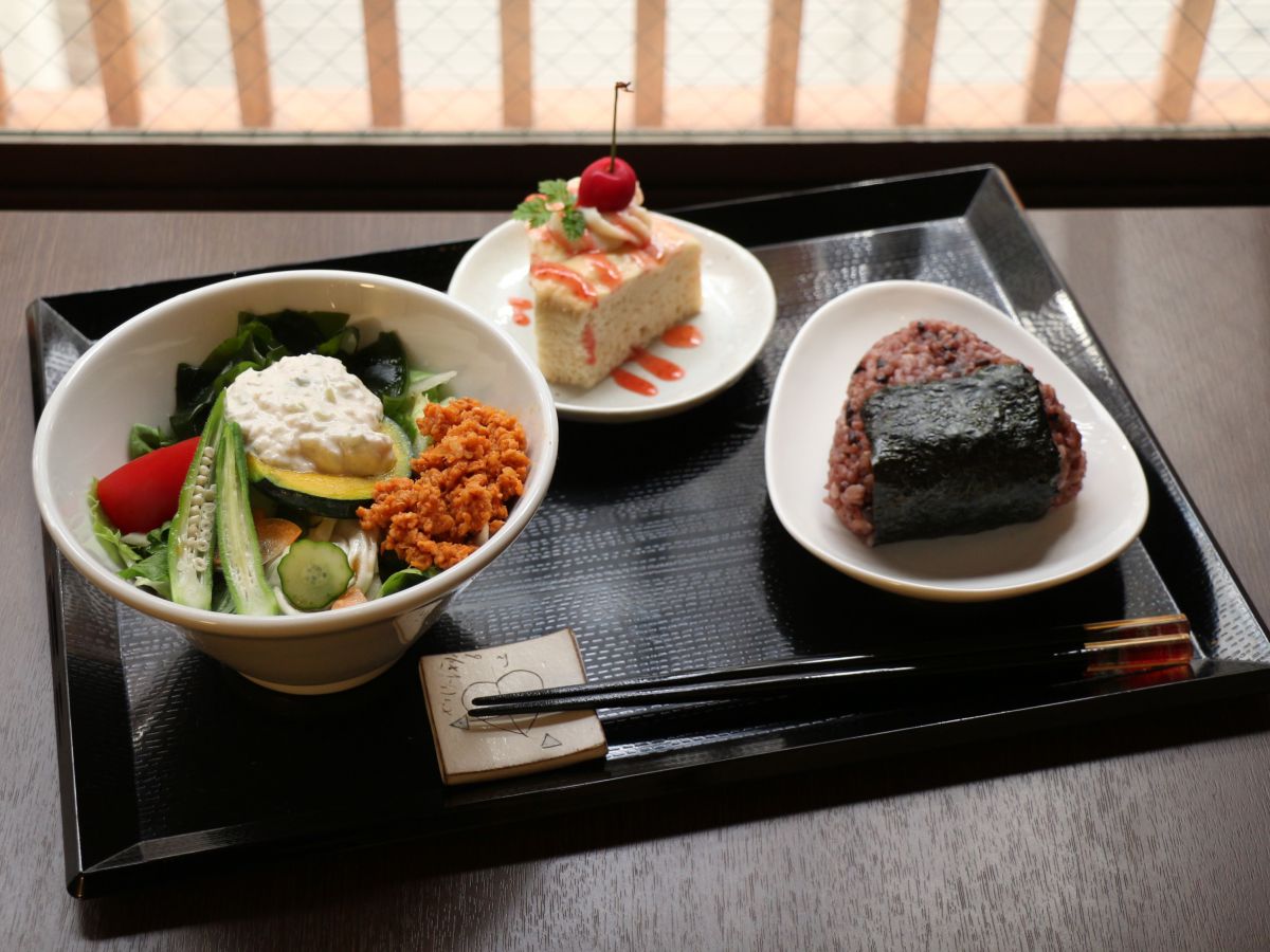 有機サラダ冷やしめんセット1300円