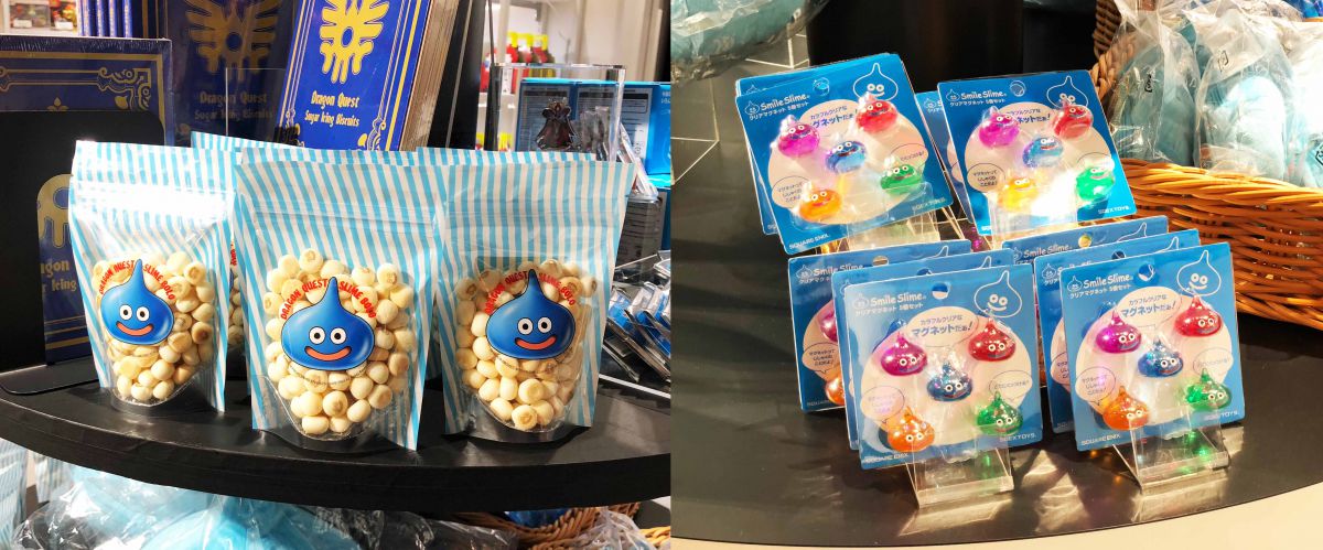 左からドラゴンクエストVRボーロ 450円、クリアマグネット　715円（ともに税込）