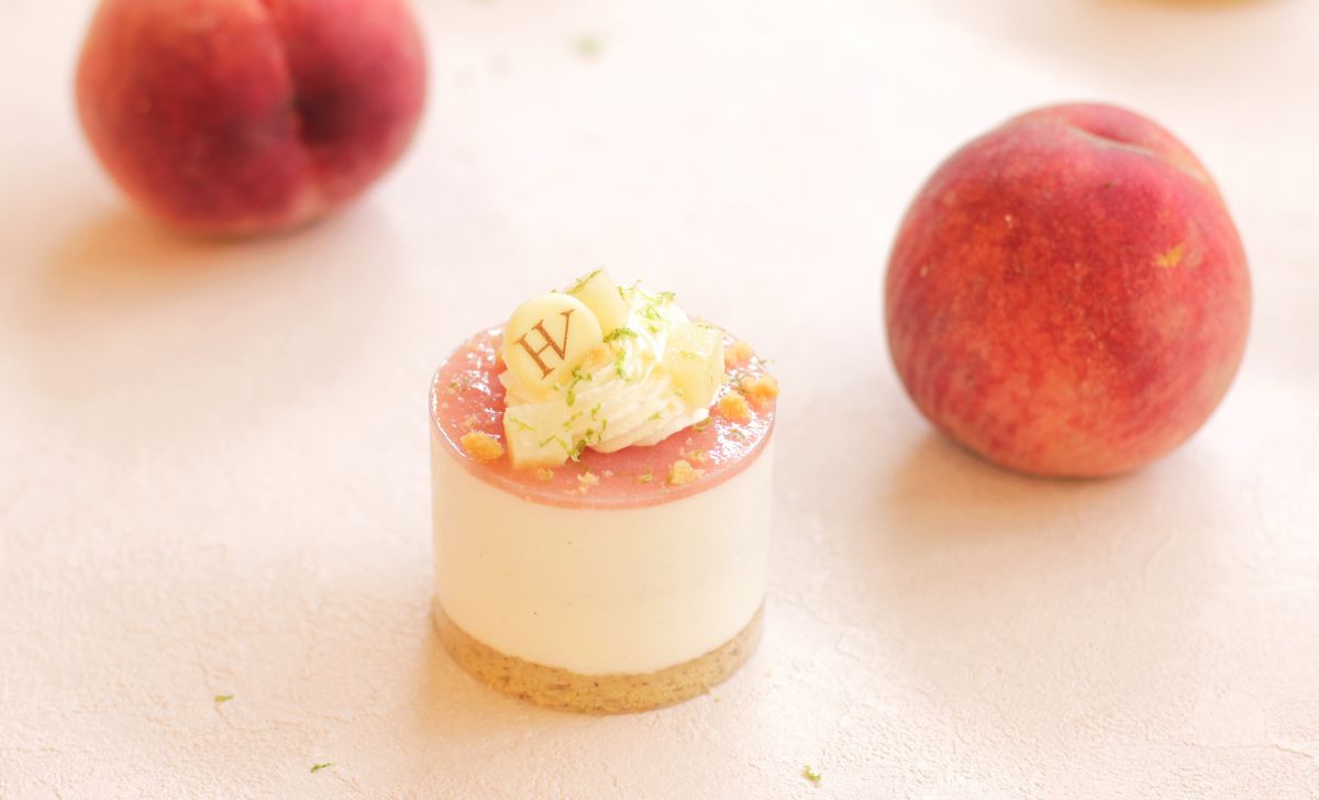 「Shortcake Pêche（ショートケーク ペッシュ）」イートイン880円、テイクアウト864円