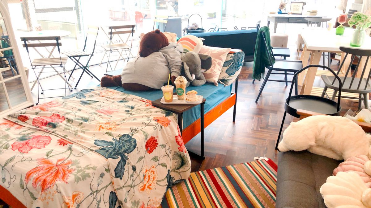 原宿の真ん中にある理想のお部屋？ベッドでくつろげる紅茶専門店「ハラジュク201cafe」