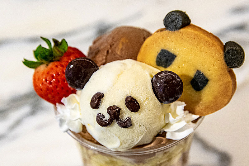 上野のシンボルパンダの親子!?