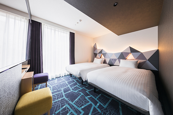 モダンなデザインのJR東日本ホテルメッツの客室