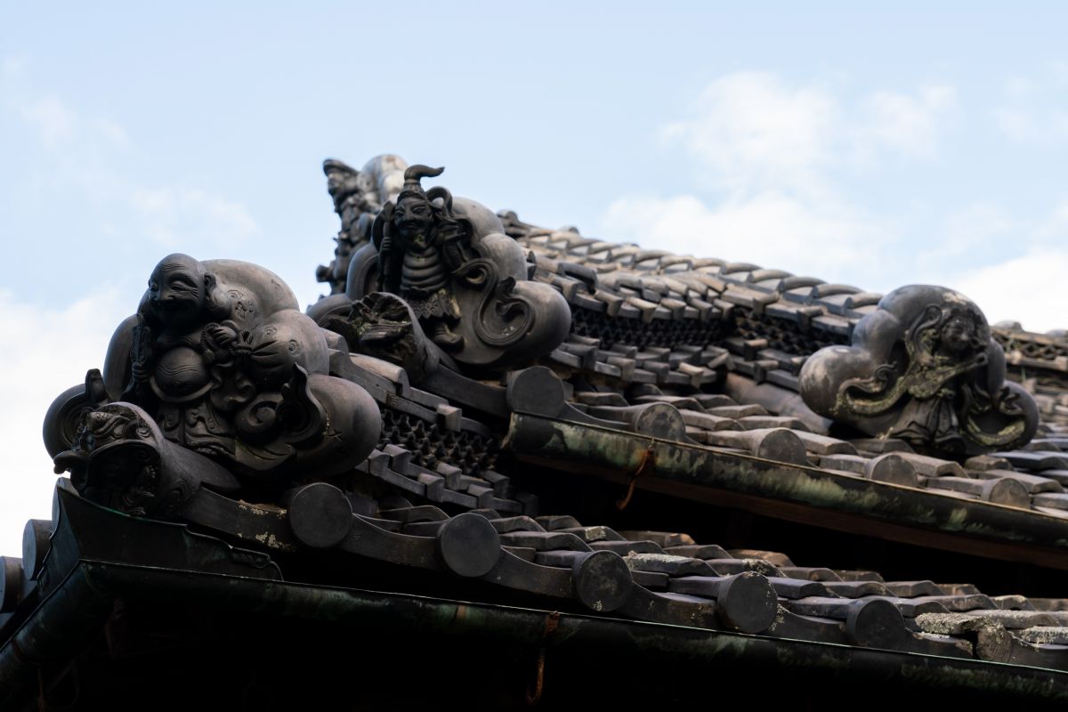 七福神の飾り瓦