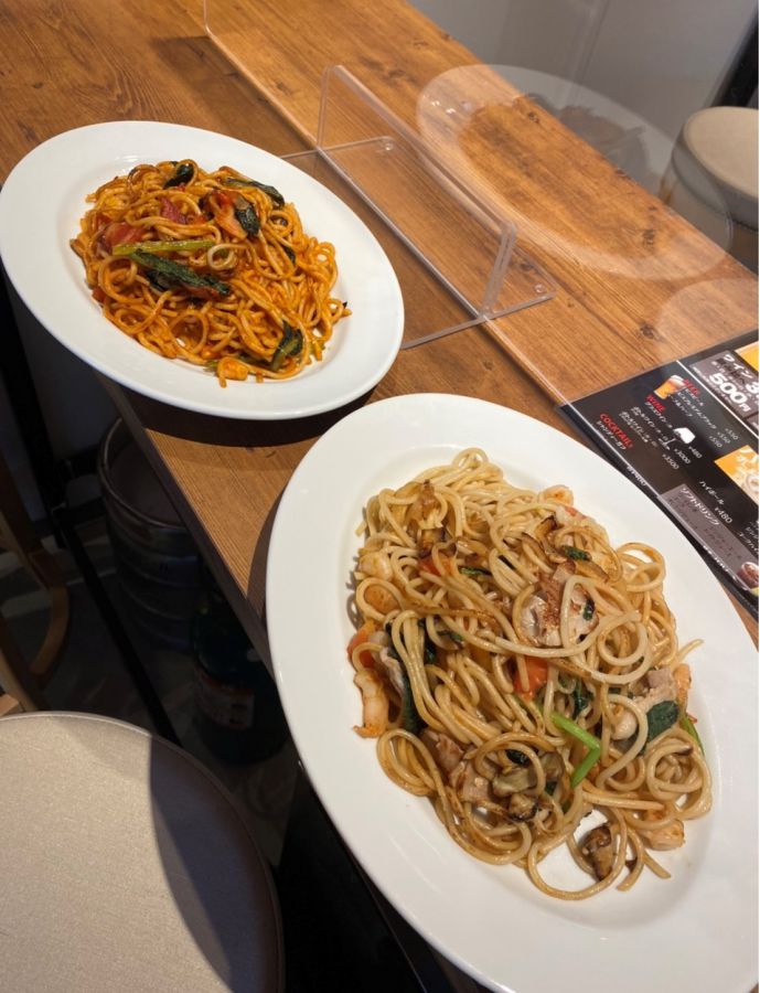 ナポリタン580円（価格変更の可能性あり）