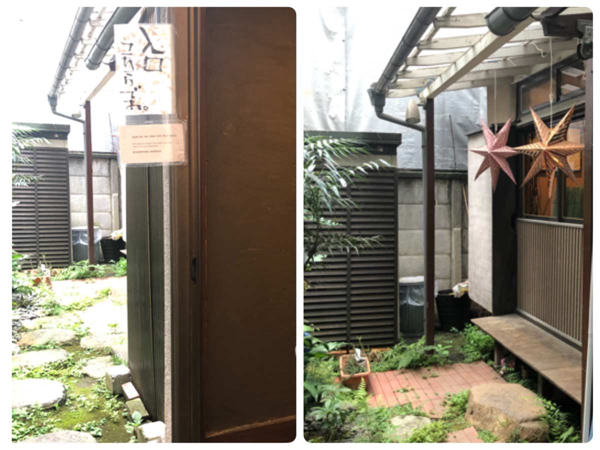 通路を抜けると現れる一軒家