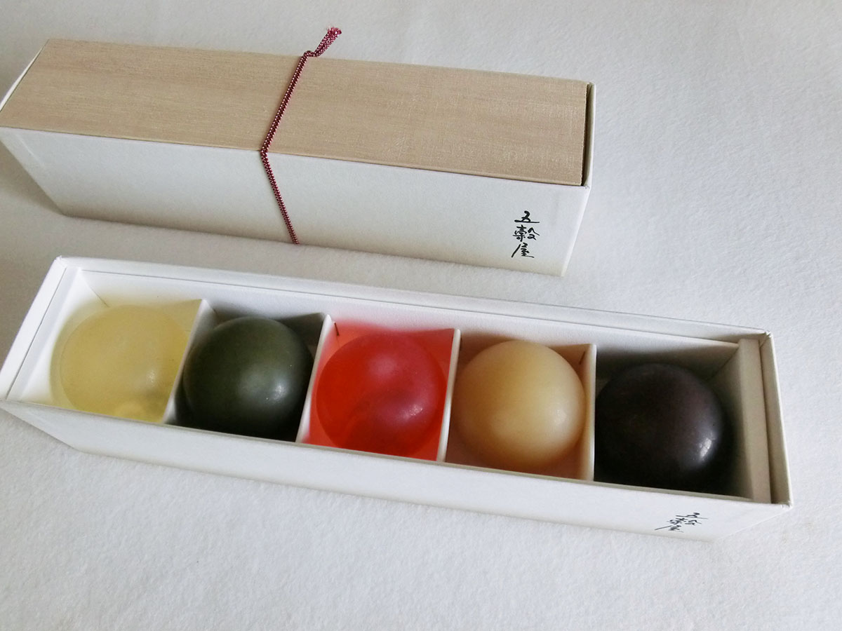 「発酵さしすせそ羊羹 五季（いつき）」5個入り1620円