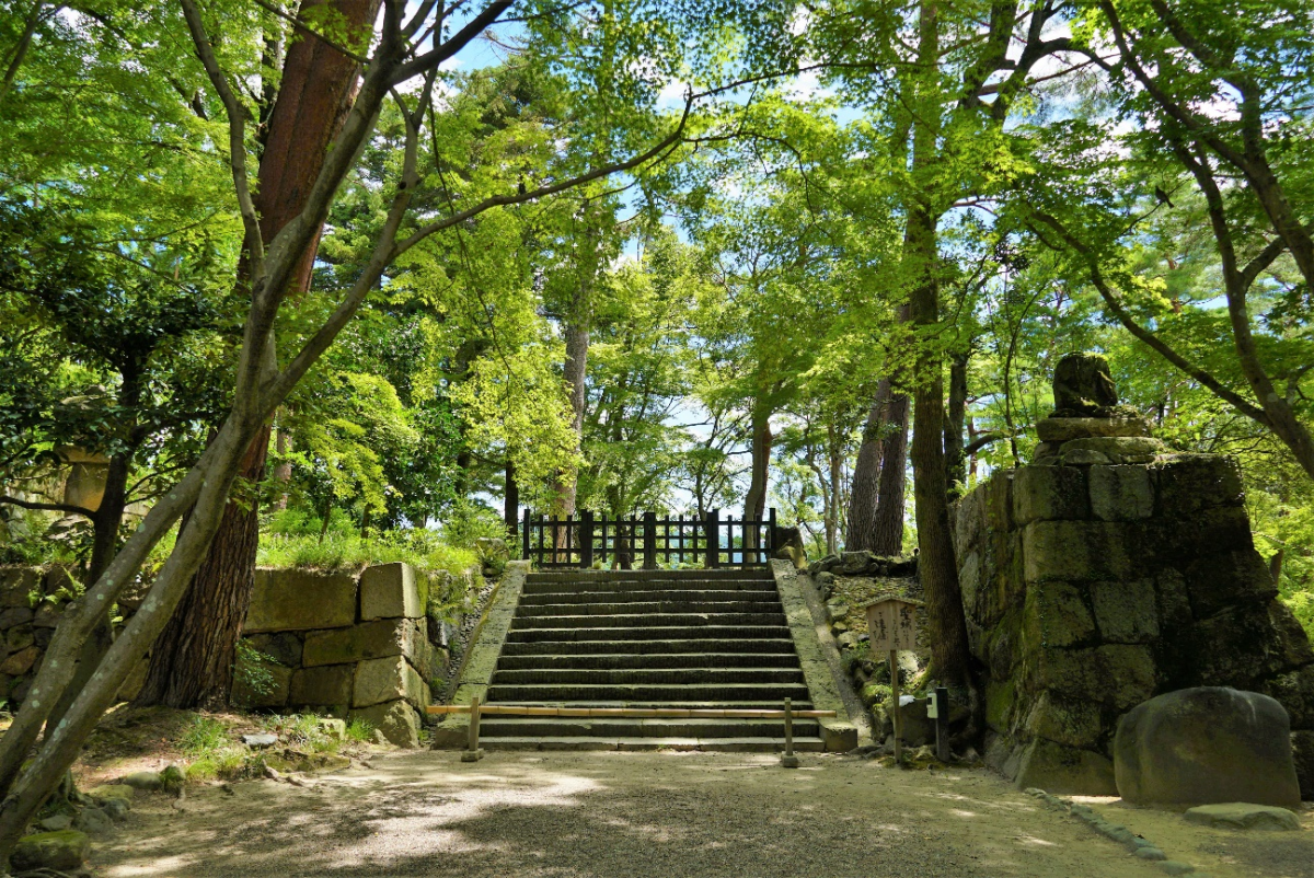 明智光秀居城丹波亀山城天守台