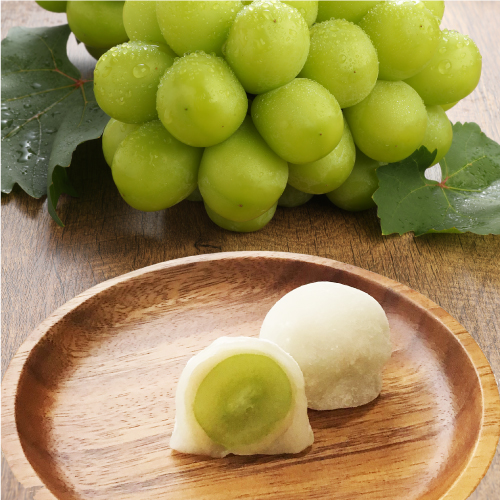 マスカット晴王大福（1個）税込443円  販売期間：9月30日（水）〜10月13日（火）